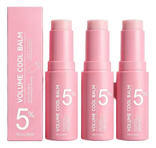 .. Bálsamo Multivolumen De Colágeno Rosa, Barra Rellenadora