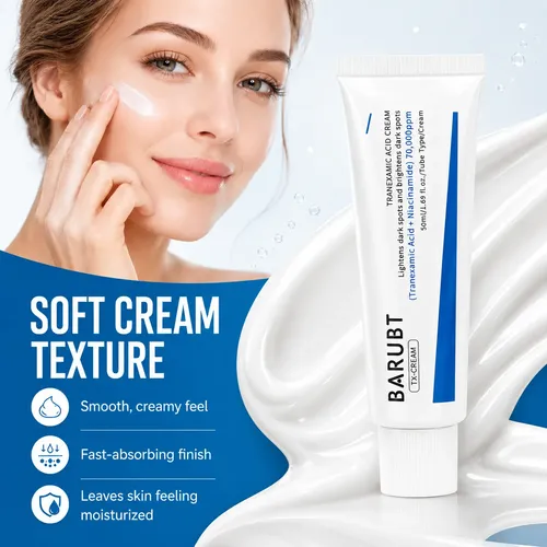 Crema Facial Barubt Con Ácido Tranexámico 50ml Todo Tipo De Piel Día/noche