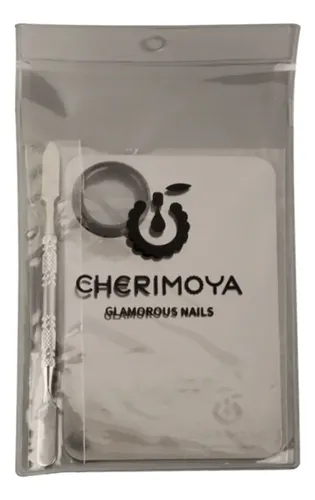 Paleta Mezcladora De Metal Con Espátula Marca Cherimoya Uñas