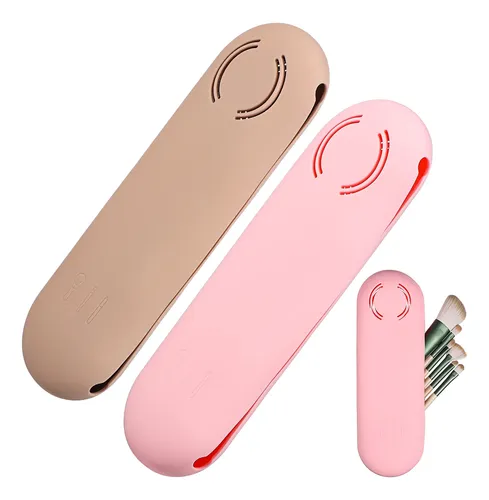 2 Fundas De Viaje Para Brochas De Maquillaje, Bolsas De Sili