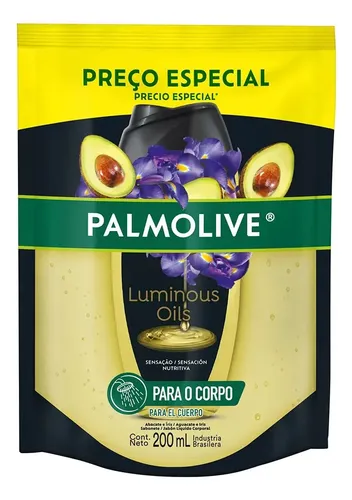 Jabón Líquido Cuerpo Palmolive Luminous Oils Avocado 200 Ml