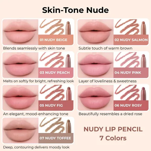 Lápiz Delineador Bbia Nudy Lip Pencil 02 Nudy Salmon