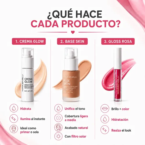 Combo Maquillaje Diario Kit Para Principiantes Look Natural