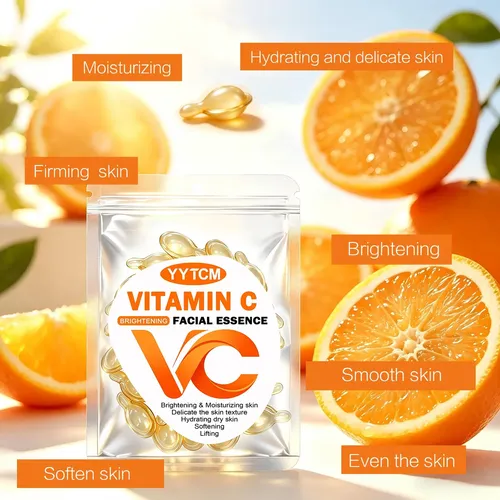 Yytcm Sérum Facial Vitamina C 0.5 G X 30 Cápsulas Todo Tipo De Piel Día/noche