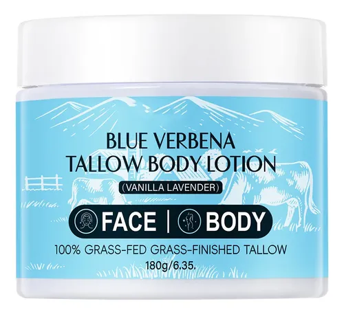 Loción Corporal De Sebo Para Rostro Y Cuerpo Blue Verbena Sc