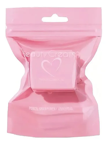 Sacapuntas Universal Rosa Doble Maquillaje Beauty Creations