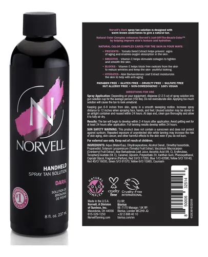 Solución Bronceadora Sin Sol Norvell Premium Dark 240 Ml