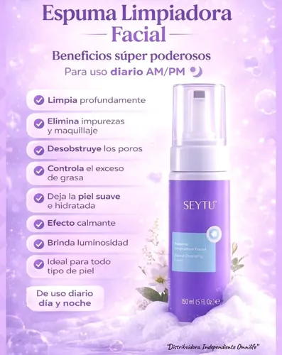 Espuma De Limpieza Profunda Seytú Omnilife Aloe Vera Acné