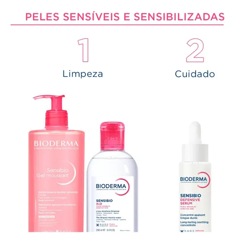 Agua Micelar Desmaquillante Calmante Sensibio H2o