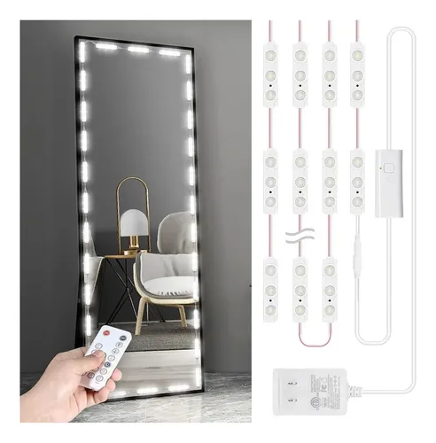 Luces De Espejo Vanity Led Kintion 4m Con Control Remoto Bla