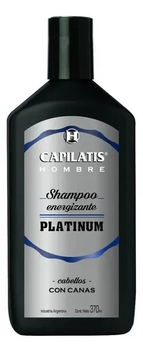 Capilatis Hombre Shampoo Energizante Platinum X 370ml Canas