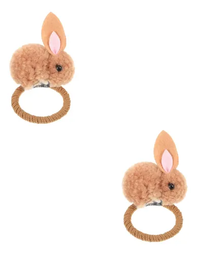 2 Paquetes De Diademas Con Pompones De Conejito Para Cabello