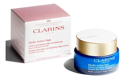 Crema De Noche Clarins Multiactiva Antiedad 50 Ml Normal-dry