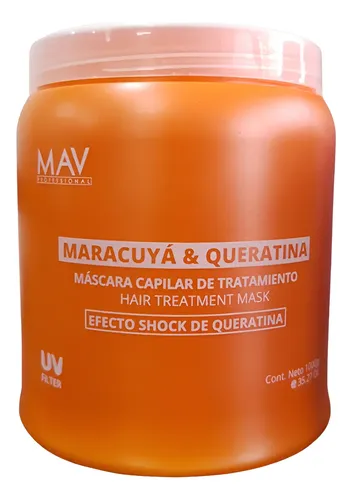 Baño De Crema Maracuyá Y Keratina 1kg Hidratación Reparación