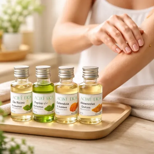 Aceites Vegetales Ricino-uva-caléndula-almendra X 30 Ml