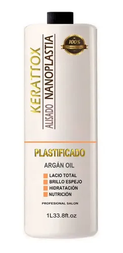 Alisado Nanoplastia 1 Litro Brillo 3d Definitivo Argan