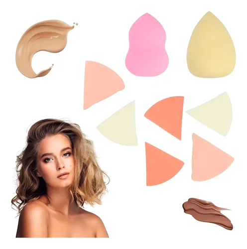 Combo Esponjas Blender De Látex Maquillaje Colores Oferta