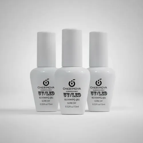 Set X 3 Un. Base Blooming Diseños Uñas Cherimoya 15ml.