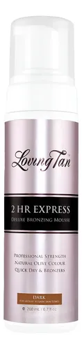 Loving Tan 2 Hr Express Mousse, Oscuro, Sin Rayas,