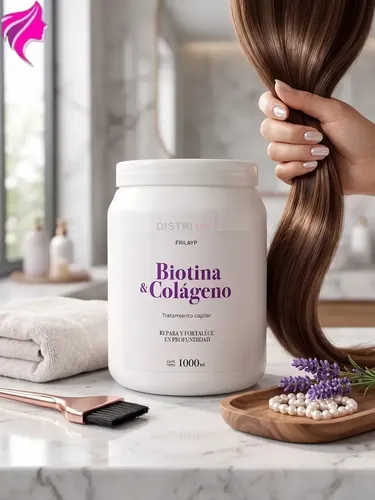 Mascara Capilar Biotina Y Colageno Frilayp X1000ml
