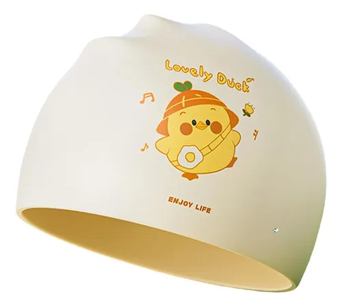 Gorro De Baño Para Niños, Gorro De Ducha Ligero, Amarillo