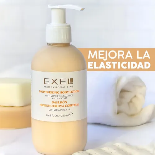 Emulsión Hidronutritiva Corporal Exel Con Vitamina A Y E 250ml