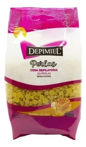 Cera Depilatoria Perlas Miel Vegetal Negra Depimiel 200g