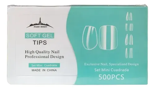 Tips Para Soft Gel Y Press On Mini Paris Night X500 Original