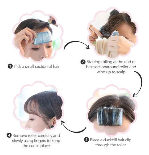 Paquete De 20 Rulos Para Cabello, Rizos, Flequillo