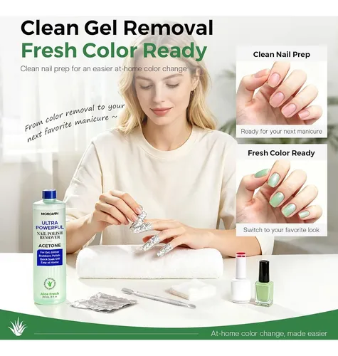Removedor De Uñas Morovan Acetona Aloe 235 Ml