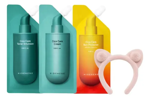Kit Facial Hidehere Cica Care Crema Tónico Protector