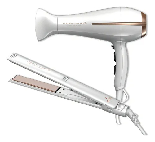 Combo Secador 2300w e Planchita de Pelo Gama Coconut & Almond Active Oil