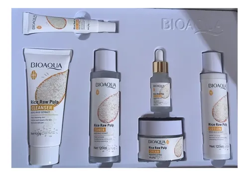 Kit Combo Skincare Bioaqua Extractos De Arroz X 6 Productos