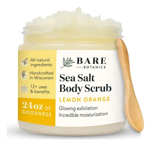 Bare Botanics Exfoliante Corporal Limón Naranja 24oz | Made