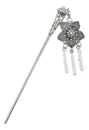 Broche De Pelo Turquesa Antigua China 1 Pieza