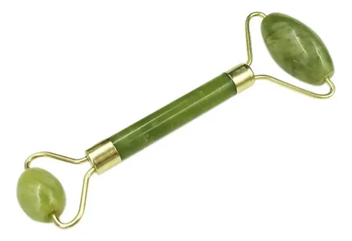Rodillo Masajeador Facial Piedra Jade Antiarrugas Masoterapia