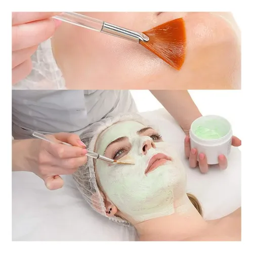 Rw 4 Cepillos Faciales Para Máscara Abanico Aplicador