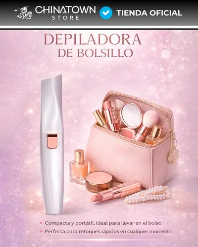 Depilador Facial Vello Corporal Luz Recargable 2 En 1 Mujer