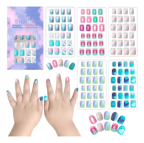 Uñas Artificiales Siusio, 120 Unidades, Preadhesivas, Para N