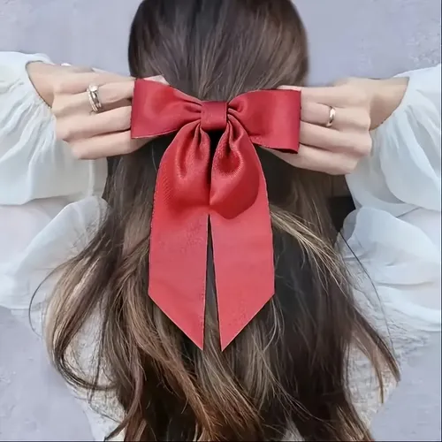 Pinza Para El Pelo Con Lazos Coloridos Y Cintas Que Fluyen,