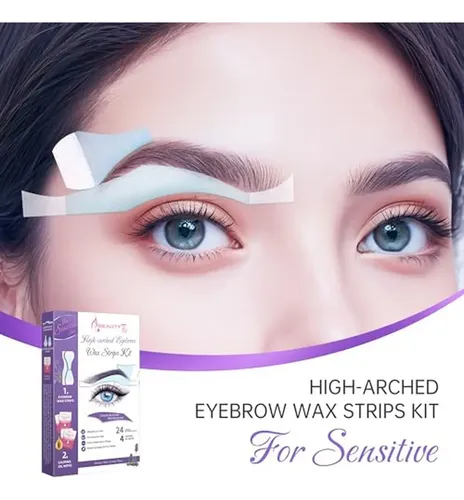 Kit De Tiras De Cera Para Cejas Beauty7 Sensitive, Muy Arque