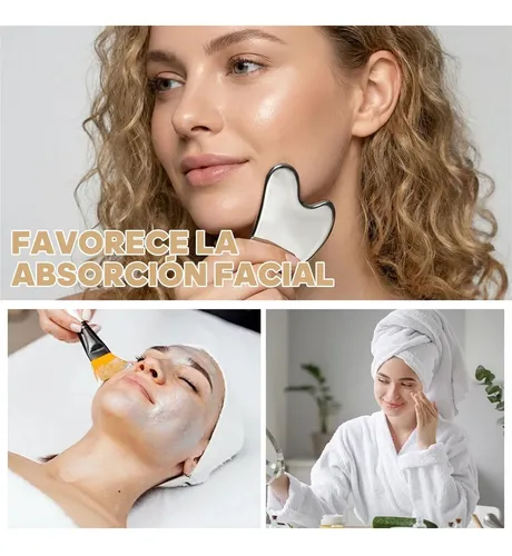 Gua Sha Facial De Acero Inoxidable Para Masaje Y Acupuntura