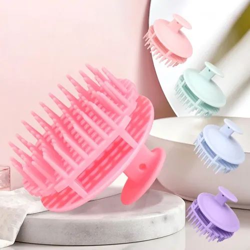 Cepillo De Masaje Para Cabello Húmedo Y Seco, De Silicona