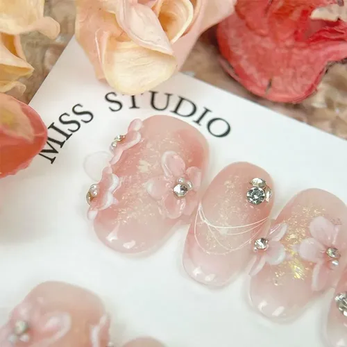 Pegatinas 3d De Flores Para Uñas Diseño Floral Sencillo .
