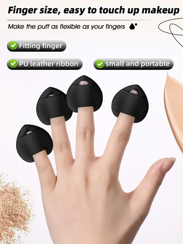 H- Set De Brochas Y Esponjas De Maquillaje Con Funda,;