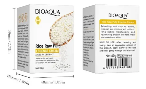 Crema Facial Esencia Arroz Hidratante, Repara 60g Bioaqua