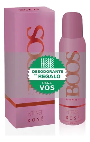 Perfume Boos Rosé Intense Rose EDP 90ml Set Spray Mujer