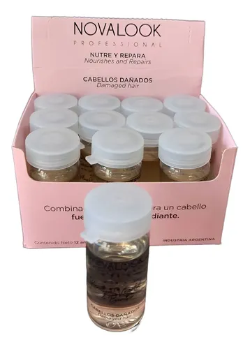 Ampollas Keratina Vegetal Y Bamboo Repara Y Nutre X 12unidad