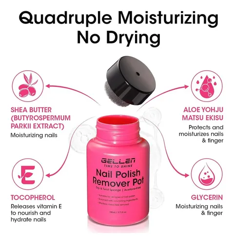 Quitaesmalte Gellen Dip Twist Con Esponja
