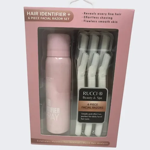 Set De 6 Cuchillas Faciales Con Identificador Para Mujer